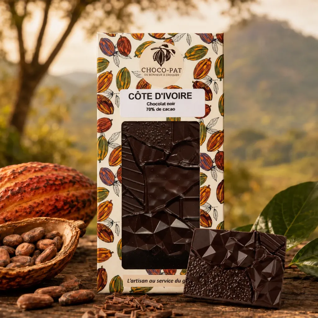 [CHOCO-004] Tablette Côte d'Ivoire - Chocolat noir 70%