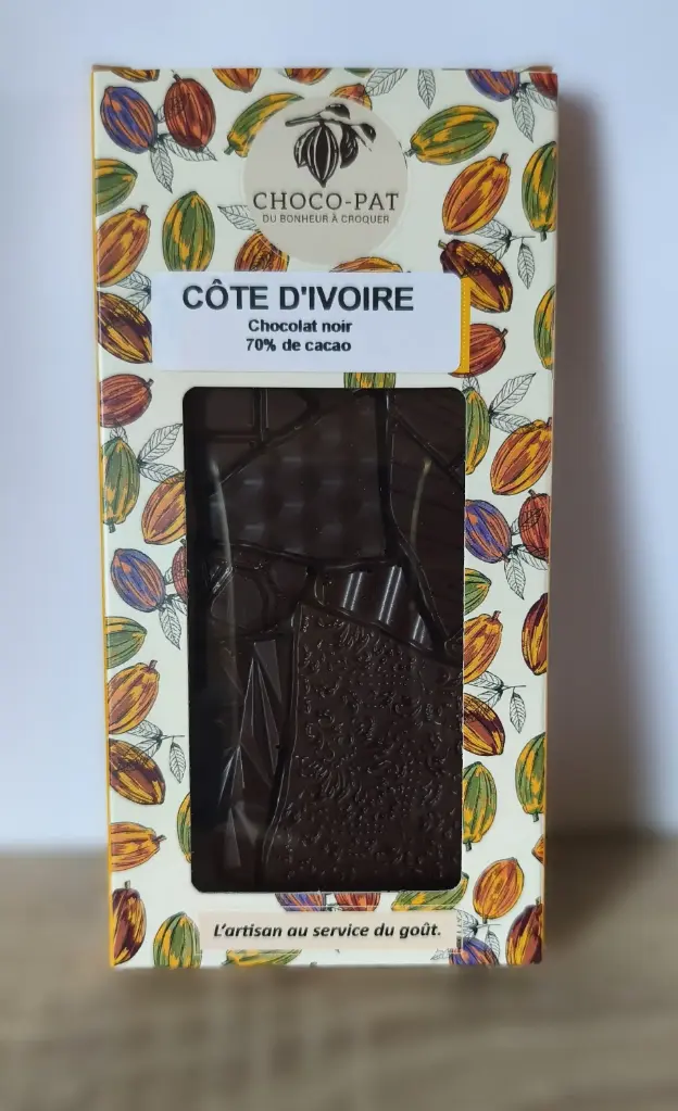 Tablette Côte d'Ivoire - Chocolat noir 70%