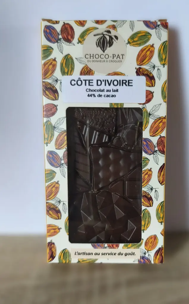 Tablette Côte d'Ivoire - Chocolat lait 44%