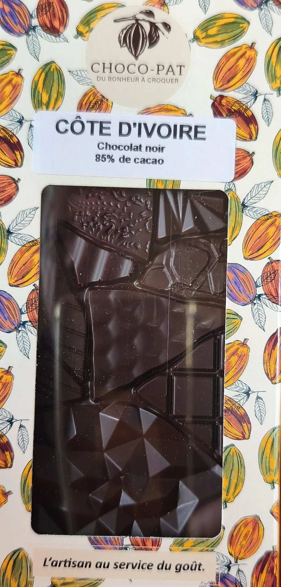 Tablette Côte d'Ivoire - Chocolat noir 85%