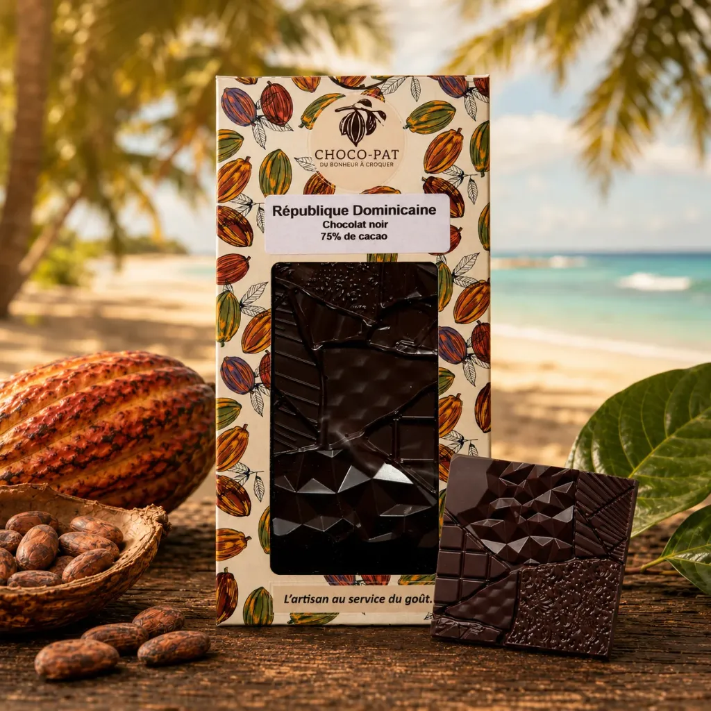 [CHOCO-050] Tablette République Dominicaine - Chocolat noir 75%
