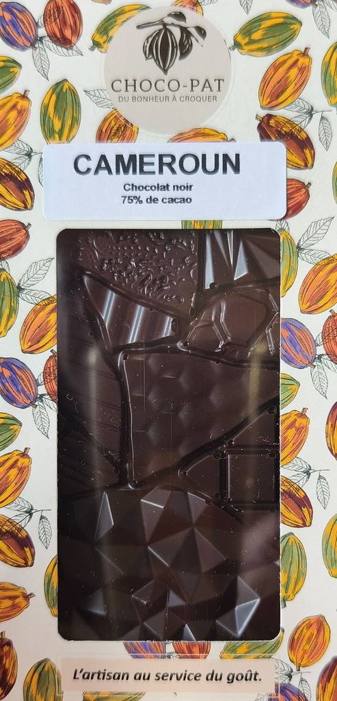 Tablette Cameroun - Chocolat noir 75%