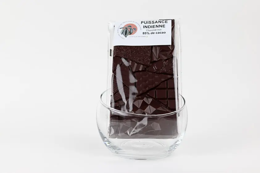 Tablette puissance indienne - Chocolat noir 85%