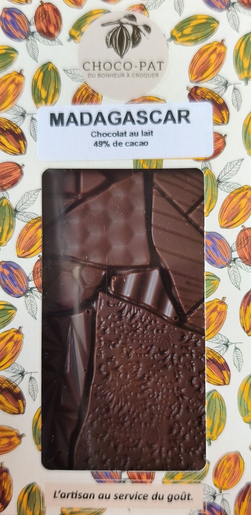 [CHOCO-014] Tablette Madagascar - Chocolat au lait 49%