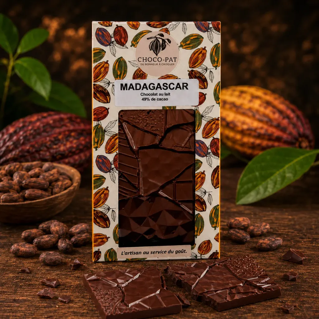 [CHOCO-014] Tablette Madagascar - Chocolat au lait 49%