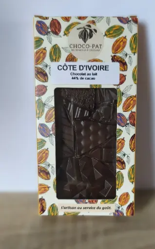 Tablette Côte d'Ivoire - Chocolat lait 44%