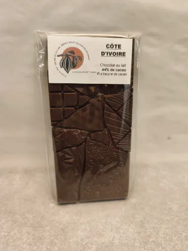 Tablette Côte d'Ivoire - Chocolat lait 44%
