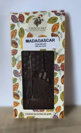 Tablette Madagascar - Chocolat noir de Madagascar 75% de cacao.